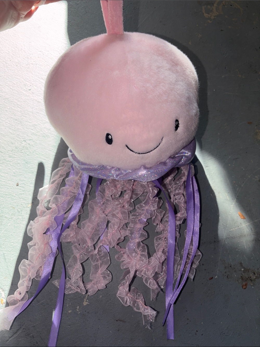Cuddle barn for Pottery Barn Kids jellyfish fish  Plush in pink purple  NWT RARE